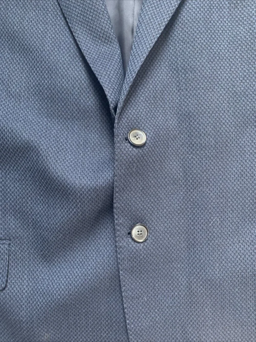 Joseph Abboud  Wool Sport Coat Blue Plaid Blazer Jacket 25